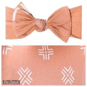 NWT - Copper Pearl Knit Headband Bow Mesa / Aztec